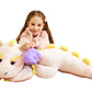 Ikasa Giant Dragon Stuffed Animal Plush Toy,Large Dinosaur Big Jumbo Soft Toys,Huge Size Cute Plushy Fluffy Fat Oversized Plushie,Gifts For Kids Girls Boys Girlfriend (White, 30 Inches)
