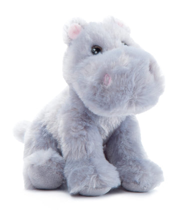 The Petting Zoo Hippo Stuffed Animal Plushie, Gifts For Kids, Wild Onez Babiez Zoo Animals, Hippo Plush Toy 6 Inches