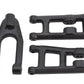 RPM 81392 Front Upper and Lower A-Arms for Arrma Granite, Vorteks, Raider, Fury and Mojave, Black