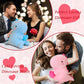 Sqeqe Dinosaur Stuffed Animal, Loving Soft Dino Plush Toys With Holding Heart For Valentine Day, Sweet Romantic Anniversary Birthday Gift For Her Girls Boys Girlfriend(Blue,20 Inch)