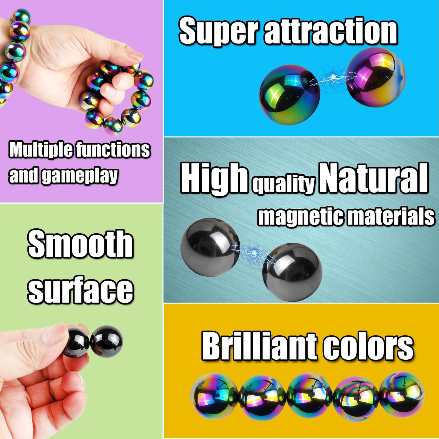 28 Pcs Magnetic Balls Fidget Toy  mature-themed Fidget Toys  Magnet Balls Can Replace Ferrite Putty  Office Desktop Decoration  Stress Relief  Anti Anxiety Magnetic Balls Executive Desk Toys (Colorful)