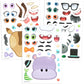 Joyin 36Pcs 9'X6' Make A Face Stickers For Kids, Make Your Own Safari Animal Stickers, Jungle Party Favors Kids Crafts, Goodie Bags Stuffers, Classroom Rewards
