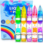 5Pcs Liquid Pens Christmas Stocking Stuffers For Kids, Liquid Motion Bubble Fun Cool Pens Autism Adhd Anxiety Stress Relief Item