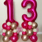 40 Inch Hot Pink 13 Number Balloons Giant Jumbo Huge 13 Or 31 Foil Mylar Helium Number Digital Balloons Dark Pink Birthday Mylar