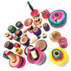 Retail Charms, Wooden Rural Kitchen Toy Set for Kids, MultiColour, Pack of 30 Small Size
