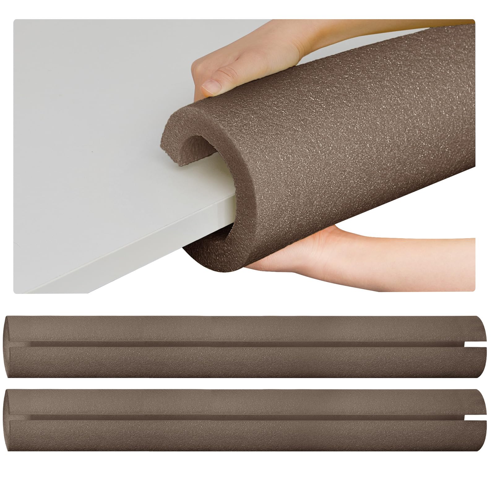 Hanaive 2 Pcs 40 Inch x 4. 1 Inch Jumbo Pool Noodles Bulk Large Swimming Foam Noodles for Floating Craft Projects Pre Slit Clamp
