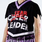 Zombie Cheerleader Halloween Costume For Girls, Bloody Scary Dead Cheerleader Costumes For Make Up Party For Kids Age 8-10, Disf