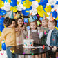 Blue Yellow White Balloon Garland Arch Kit, 116Pcs Royal Blue Yellow White Silver Confetti Balloons For Birthday Bridal Baby Sho