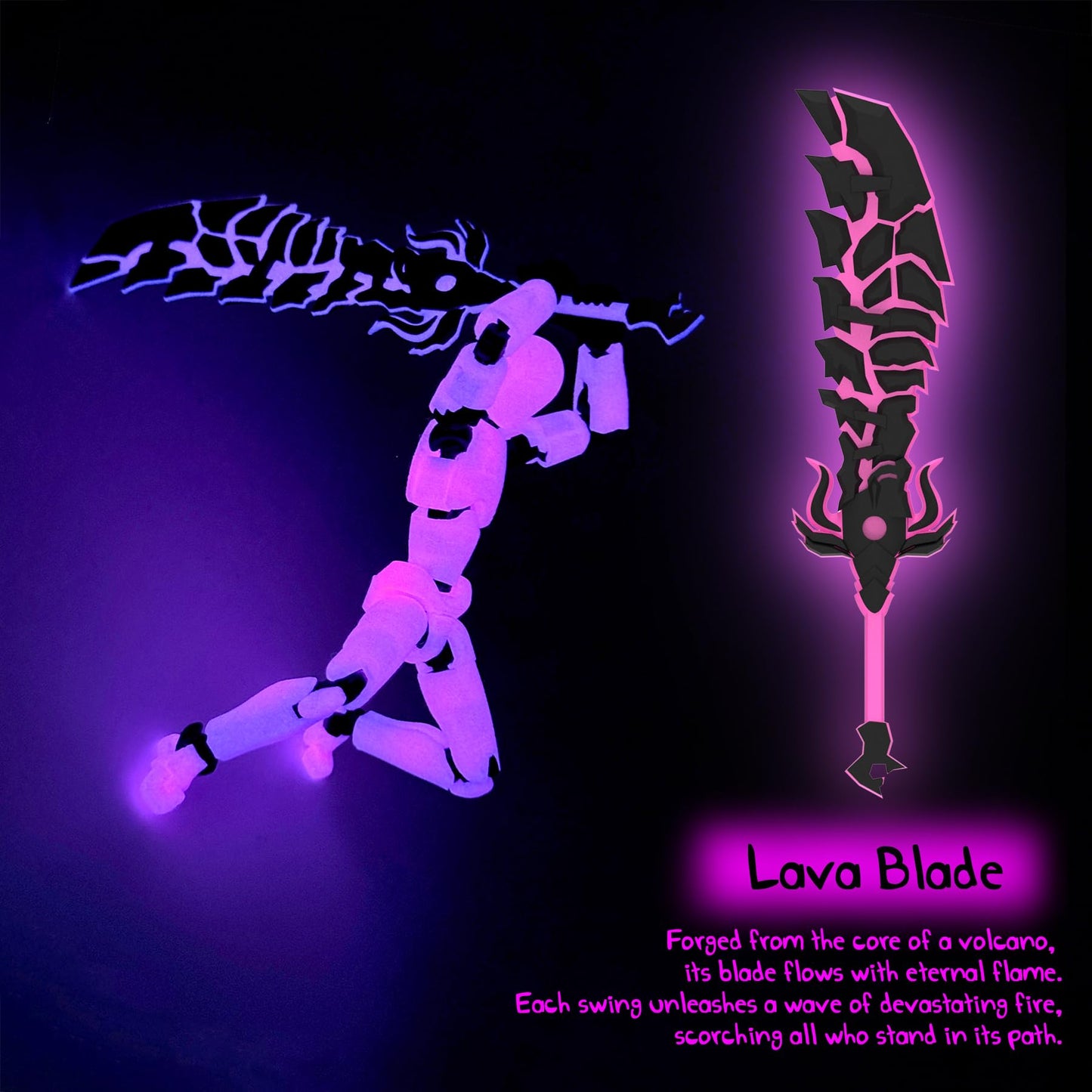 Glowing Titan 13 Action Figure Set Already Assembled  T13 Action Figures with  Accessories 3D Printed T 13 Lucky Robo Dummy Nova 13 Action Figures  Figura de acci?n t13 (3-Colors-B)