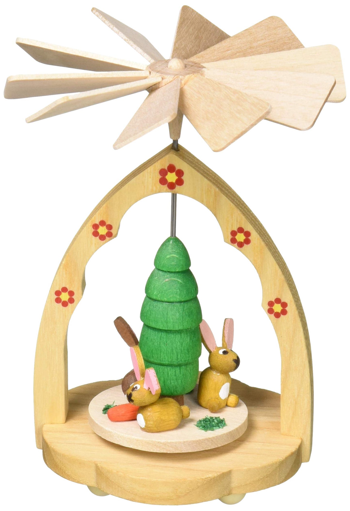 Alexander Taron 1712 Richard Glaesser Mini Pyramid-Rabbits-4.25 H W x 3.25, Brown