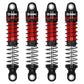 OGRC 60mm Shocks Absorber Oil Threaded Damper Threaded Shock Absorber for TRX4M 1/18 RC Crawler Upgrade Parts (Black Red)