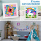 Qeuoyss 5D Diamond Art Kits For Kids Beginners Easy Kits Arts And Crafts For Kids Ages 8-12 Diamond Art Craft Set For Home Wall