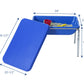 Children's Factory 18" Sensory Table - Blue Plastic Sandbox & Water Table for Kids, Model 1132, Medium Size