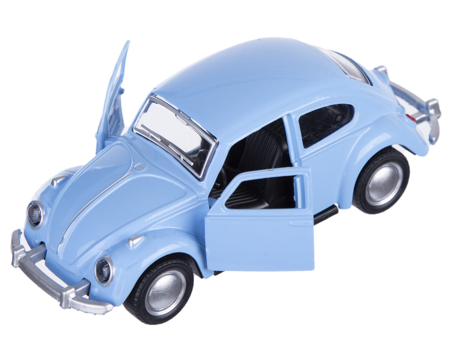 Berry President 1/32 Scale Diecast VW Beetle Car Toy - Sky Blue Alloy Model for Kids & Gifts