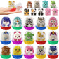 24Ps Soft Easter Egg Squishy Party Toys Kawaii Soft Slow Rising Animals With Treasure Chest Children'S Classroom Prizes Birthday