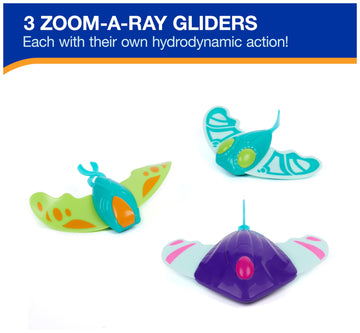 Swimways Zoom-A-Rays Water Toys, Kids Pool Toys For Swim Training, Diving Toys & Outdoor Games For Kids Aged 5 & Up, Pack Of 3 K