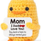 Mbl Funny Birthday Gifts For Mom - I Duck Love You Mom, Handmade Crochet Cute Small Duck Unique Presents For Mama Bonus Step Mom