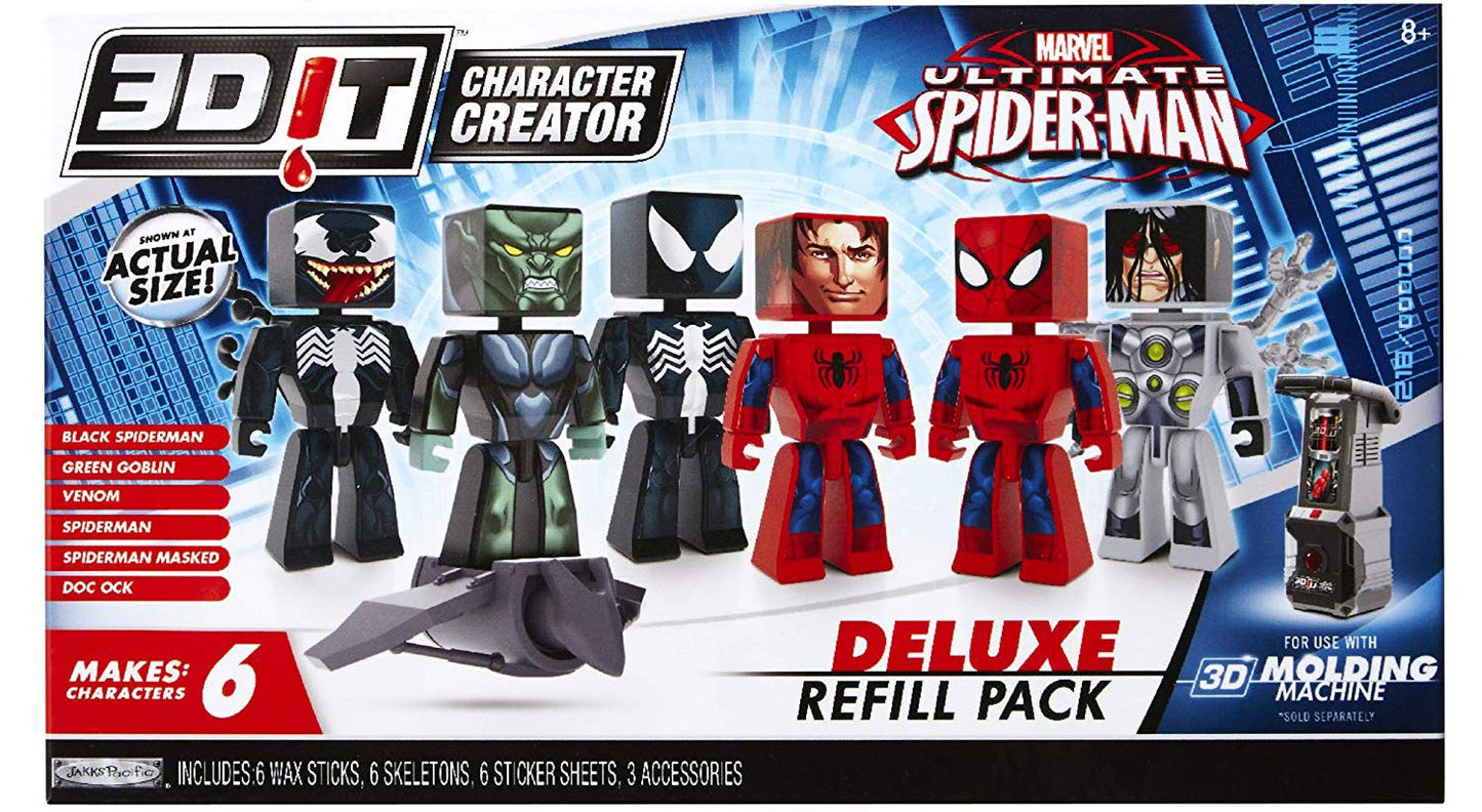 3D Character Creator Marvel Deluxe Refill Pack Novelty Toy