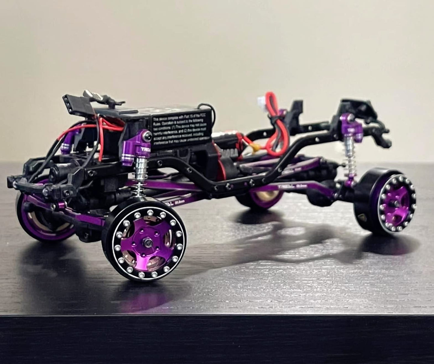 Treal 1.0 Beadlock SCX24 Wheels (4P) Classic 5-Star 1 Micro Beadlock Wheels for Axial 1/24 Deadbolt Betty C10 Gladitor Bronco 27