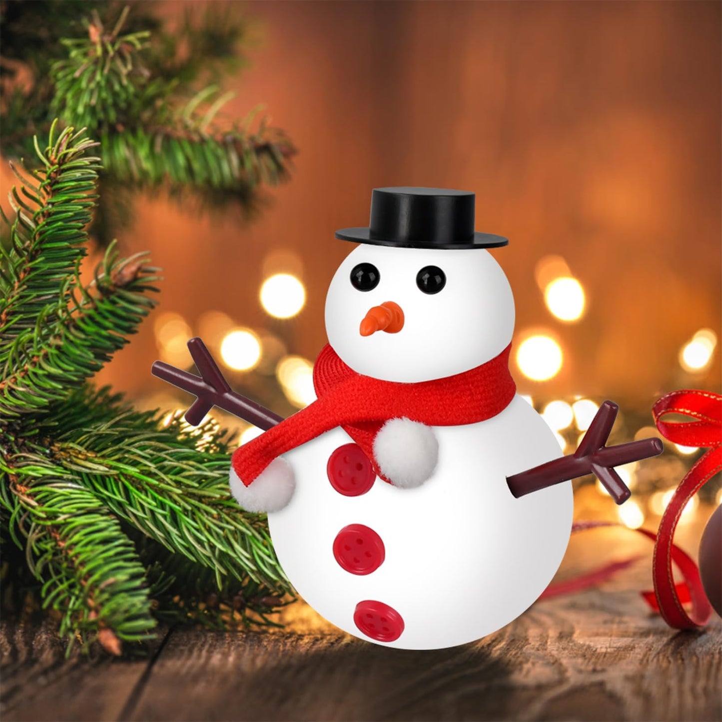 Ariepoue Snowman Craft Kit - 9 Pack Air Dry Modeling Clay Christmas Stocking Stuffers for Kids - White