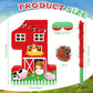 Hungdao Farm Birthday Pinata Number Pinata With Blindfold Bat And Confetti Animal Pinata For Boys Girls Birthday Party Decorations Barnyard Baby Shower Carnival Game Supplies(Farm Number 1)