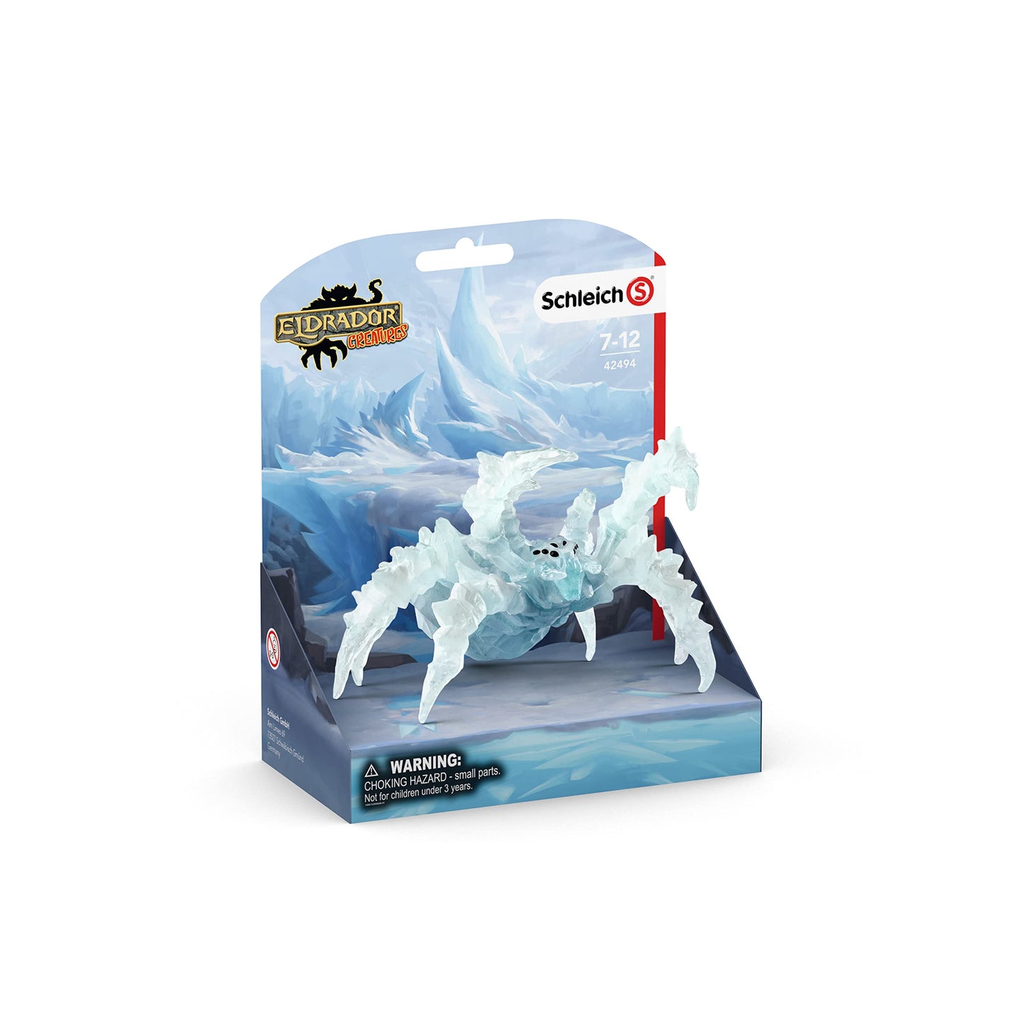Schleich Eldrador, Eldrador Creatures, Action Figures For Boys And Girls 7-12 Years Old, Ice Spider , White