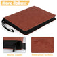 GERMUN 9 Pocket Card Binder  enhanced Zip Trading Card Binder  720 Double Sided Pocket PU Card Collection Binder  Collector Card Album  Card Folder for MTG  TCG  Sports Cards  Game Cards (Brown1)