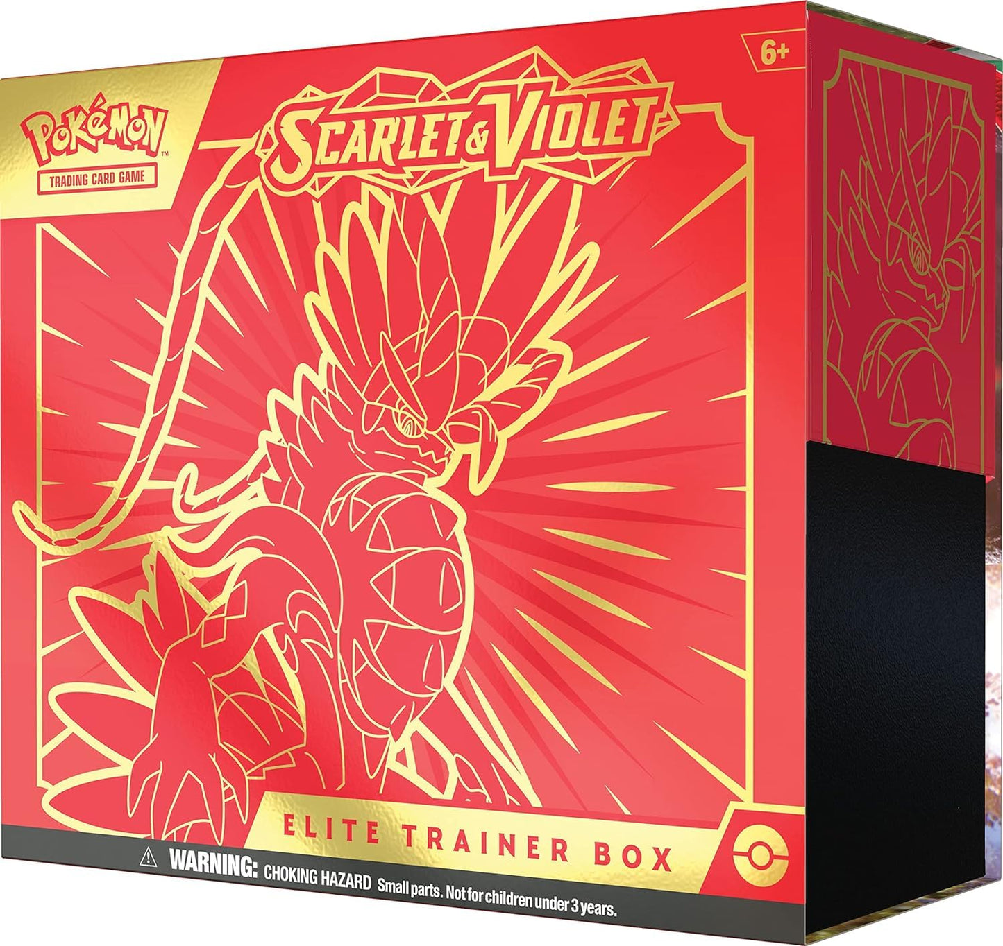 Pokemon TCG Scarlet & Violet Elite Trainer Box - Pack of 1, Random Color (Miraidon Purple or Koraidon Red), Model 728192545191