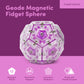 Speks Geode Sphere Magnetic Fidget Toy for mature-themeds | Quiet mature-themed Sensory Toy for Stress Relief & Anxiety  Office Desk Toy & Top Gadget Gift Idea | Quartz  12-Piece Set