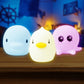 Lumipets Kids Bath Toys Set - Light Up Bath Cubes & Floating Rubber Animal Toys, Bathtub Lights For Kids, Swimming Bath Toys, Co