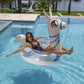 PoolCandy Inflatable Animal Pool Tubes & Swim Rings (Llama Glitter Filled 48 inch Pool Tube Swim Ring)