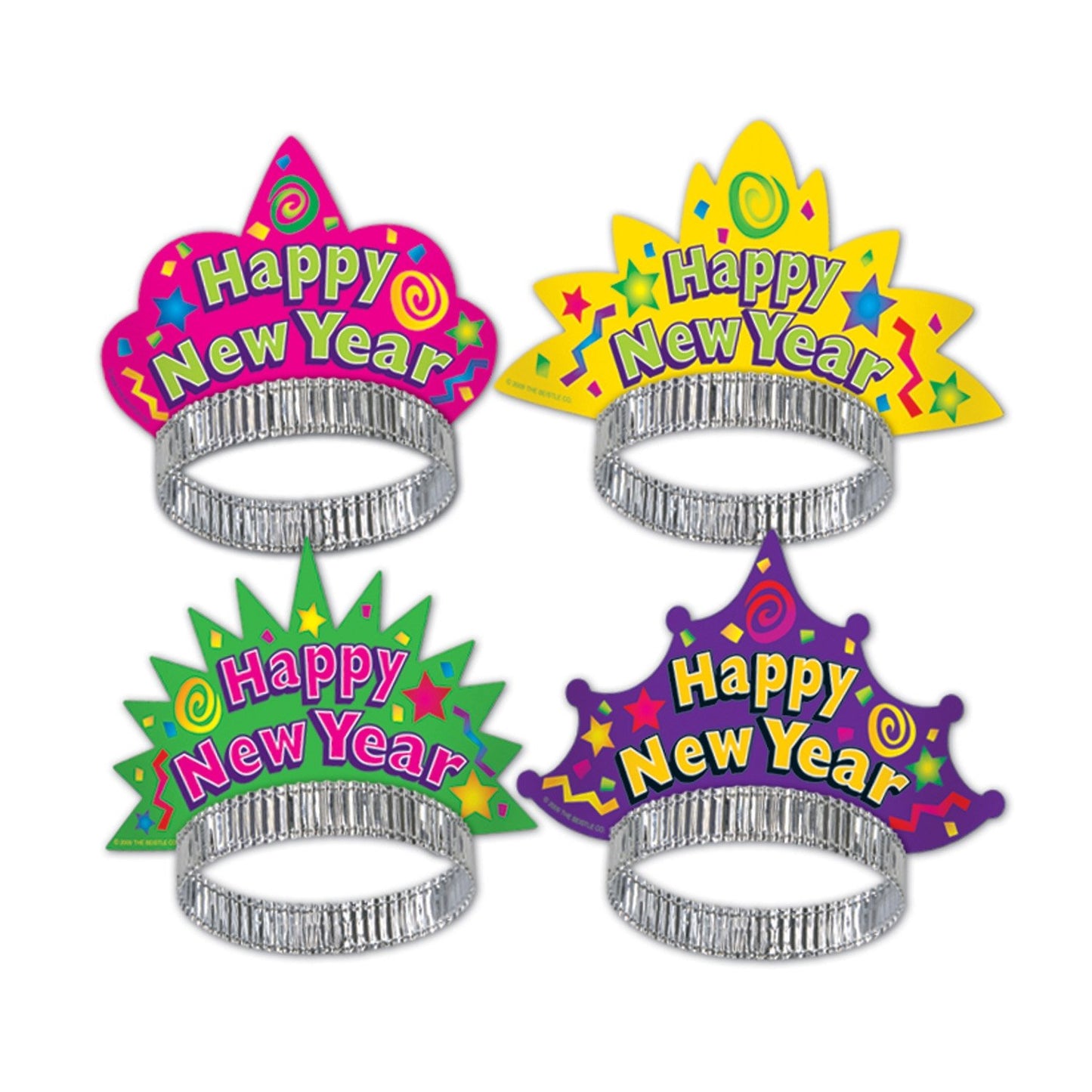 Color-Brite Tiaras (asstd colors), 50 Tiaras Per Package