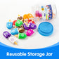 Odoorgames Mini Number Pops - 7 Color Plastic Learning Toys for Kids 3-5, Numbers 1-20 Recognition Games