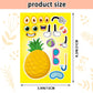 Kopokita 24 Sheets 8.3''  5.9'' Make Your Own Fruit Stickers For Toddlers Kids Party Favors, Make A Face Stickers For Kids Activ