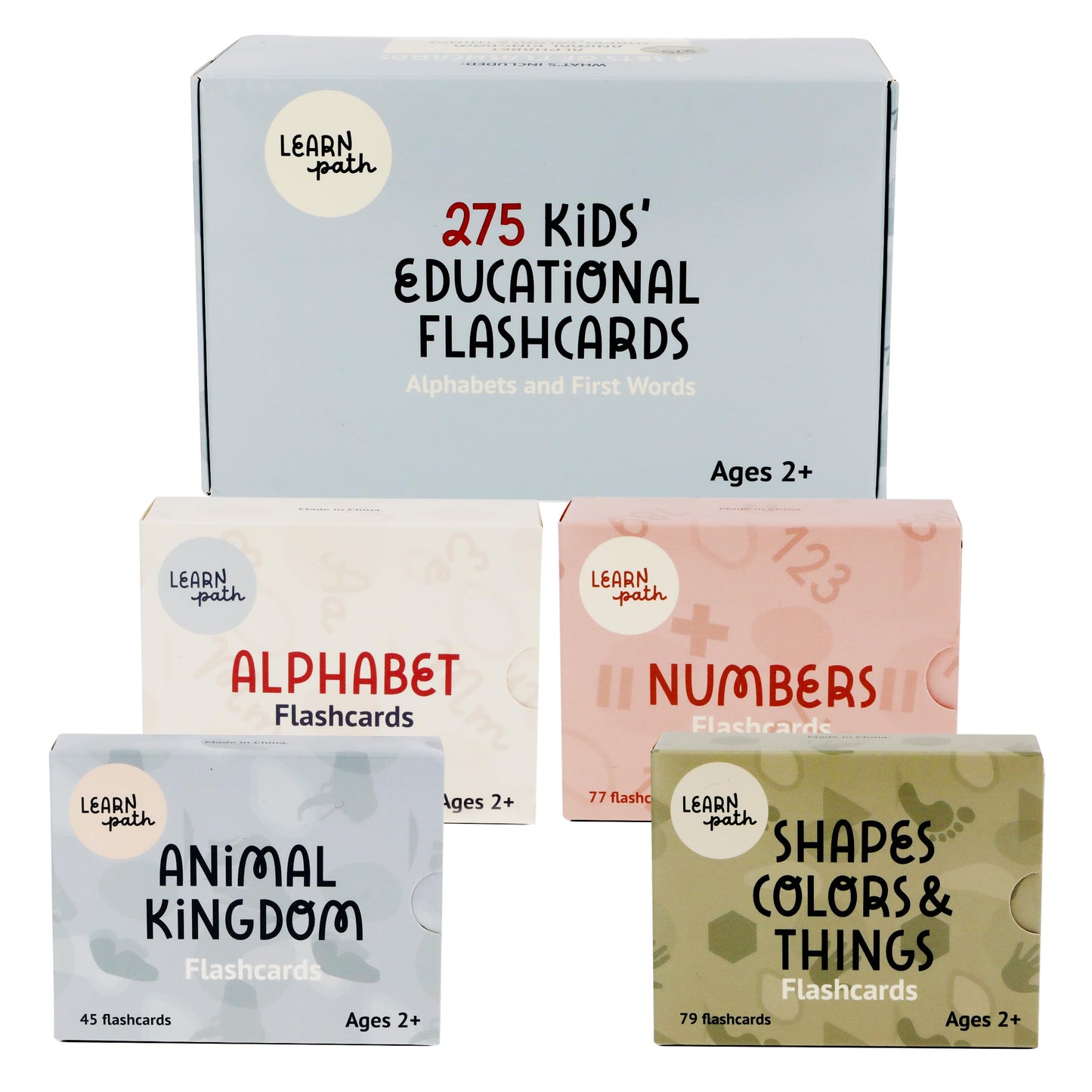 Learnpath Toddler Flash Cards For Ages 2+ - Real Image 470 Flash Cards For Toddlers 3-5 Years With Illustrations, Alphabet, Firs