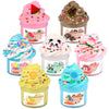 Scented Slime Kit With 7 Pack Butter Slimes,Dual Colored Pink Slime Watermelon Charms,Super Soft And Non-Sticky, Stress Relief T