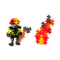 Plus Plus - Firefighter - 70 Piece, Construction Building Stem/Steam Toy, Interlocking Mini Puzzle Blocks For Kids, Mini Maker T