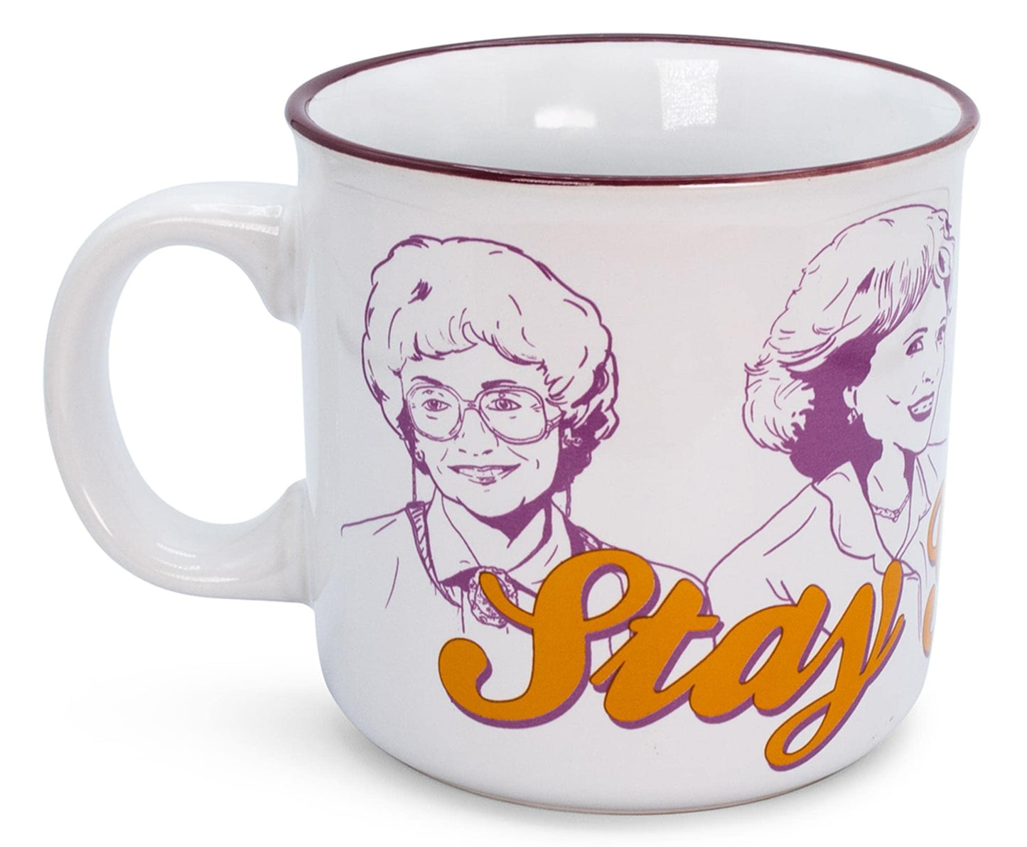 The Golden Girls ''Stay Golden'' Ceramic Camper Mug | Holds 20 Ounces