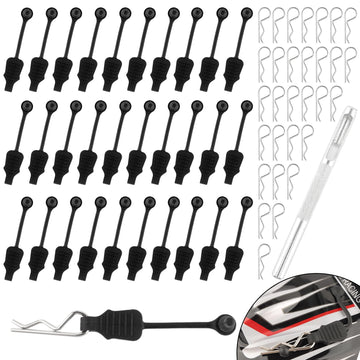 Gdool 30 Pieces 1.2Mm Rc Cars Body Clips With Pull Tabs For 1:10 1:12 Traxxas Arrma Redcat Axial Losi Hsp Hpi Kyosho Trucks Upgr