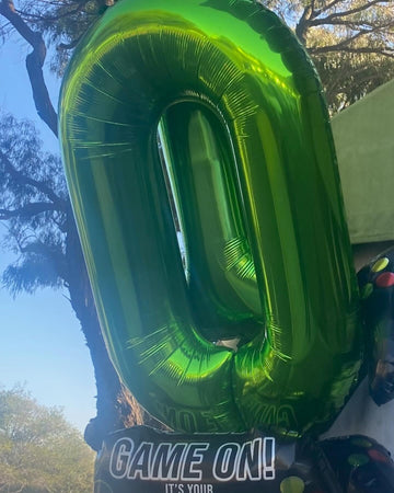 10 Balloon Number, Green Number 10Th Birthday Balloons 40 Inch, 10 Years Old Green Birthday Decorations For Boys Girls, 10Th Ann