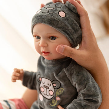 Fancci Reborn Baby Dolls, 18 Inch Newborn Baby Boy Doll With Realistic Veins, Lifelike Handmade Doll Full Body Vinyl Baby Doll,