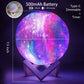 CPLA Night Lamp for Kids & Teens, 128 LED Colors, 5.9" Purple Galaxy, Remote & Touch Control, Model LX-YQ15128C-GL