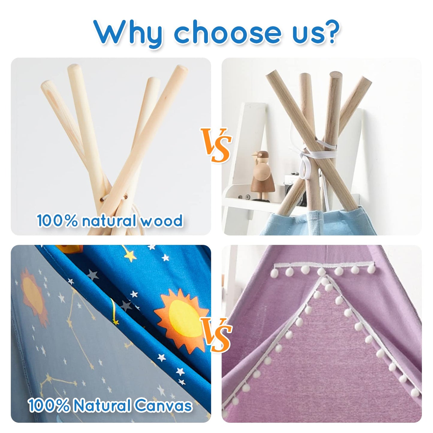 Asweets Kids Teepee Tent Children Play Tent Indoor Outdoor Play Tent Cotton Tent For Girls And Boys Kids Teepee (Starry Sky Tent