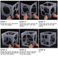 Auihiay 14 Holes Balloon Sizer Cube, Balloon Measurement Tool With Instructions, Balloon Sizr Tool For Balloon Arches, Balloon Column, Balloon Party Decoration (1-10 Inch)