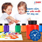 J MARK Complete Toddler Washable Finger Paint Set, Sponge Painting Tools, Large Finger Paint Pad, Tempera Finger Paints, Smock a