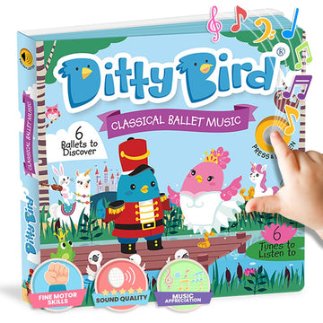 Ditty Bird Musical Books For Toddlers | Fun Classical Music & Nursery Rhyme Book | Ballet Musical Book | Children'S Interactive