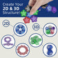 Aiqi 14-Piece Set Magnetic Fidget Sphere Pentagons - Building Blocks Magnetic Stress Relief Desk Magnet Toys For Relaxation And