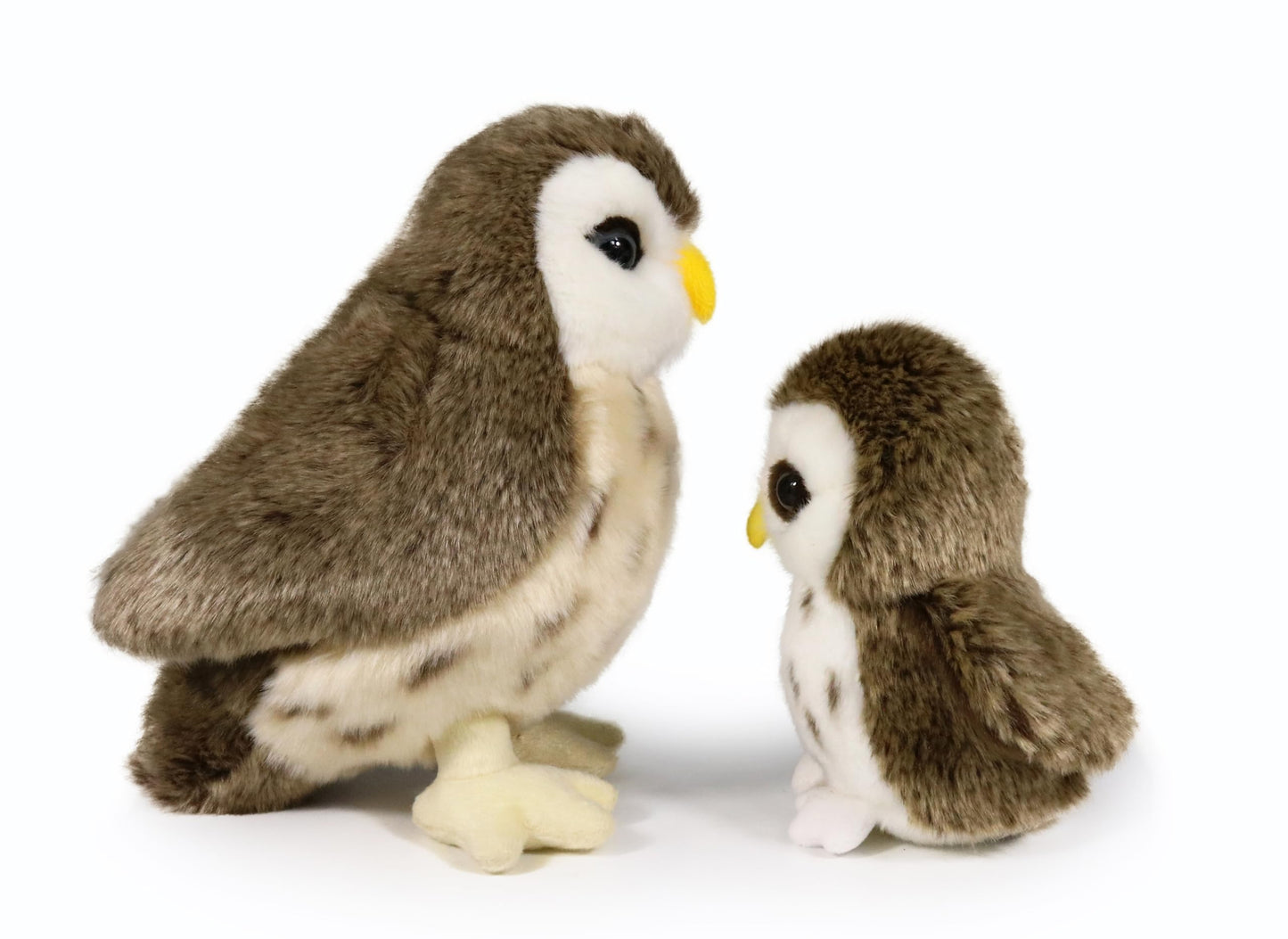 Ice King Bear Stuffed Animals Set - Brown Polyester Mom and Baby Zoo Wild Animals (Owl) - Model IKB6910951