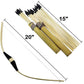 Adventure Awaits! - 2-Pack Handmade Wooden Bow And Arrow Set - 20 Wood Arrows And 2 Quivers - For Outdoor Play