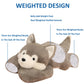 Hronsa Weighted Husky Stuffed Animal - 29.5in, 6.2lbs Plush Toy, Grey Color, Model Hronsa02365